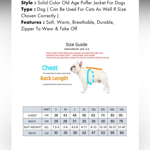 Green pet Jacket - Picture 6 of 6